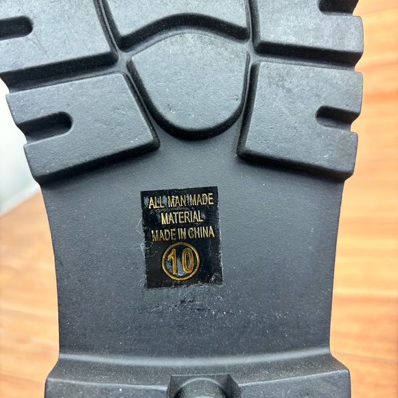 Soda Firm Women Lace Up Combat Boots with Side Zipper. White. Sz 10. - Picture 10 of 15